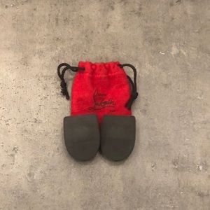 Louboutin bootie heel taps